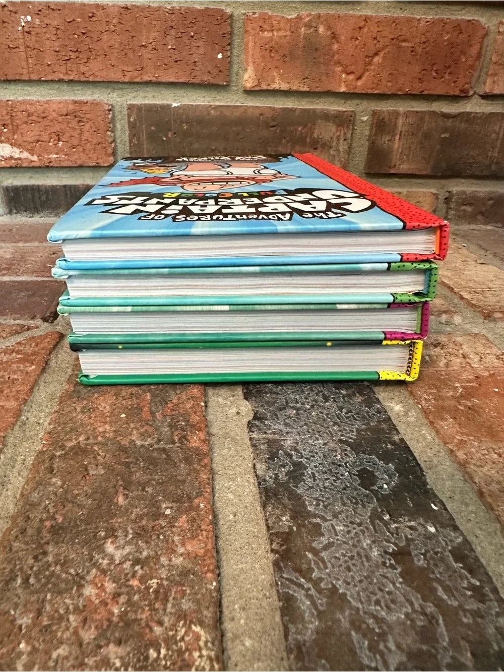 Lot Of 4 Captain Underpants Hardcover Epic Novels 1, 2, 7 and 11 Full Color
